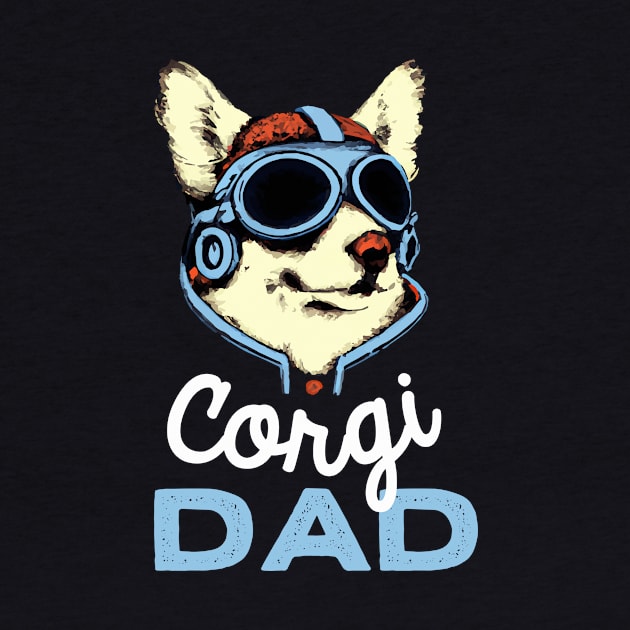 Corgi Dad Vintage Dog Owner Welsh Corgi Dog Father by BetterManufaktur